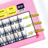 Deviruchi Trilogy Perezosa Pestañas Postizas Individuales Agrupadas Pestañas de Injerto Segmentadas Naturales con Vástago Delgado Cabello de Hada Grueso