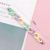 Yi Lian Nuevo diy Pulsera de Cadena Acrílica Funda para Teléfono Accesorios de Joyería Cadena Colgante para Teléfono de Color Combinable para Niña