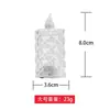 Ventas directas de fábrica Vela electrónica LED carcasa transparente cera de té cera de té sin humo cera de té de desgarro de PVC Cera de té