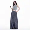 Pantalones Casuales de Pierna Ancha Elásticos de Lino Naranja Joven para Mujer, Holgados, Adelgazantes, Ocultan Defectos, Caída Versátil, de Largo Hasta el Suelo