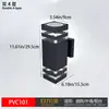 Lámpara de Pared para Exteriores, Doble Cabezal Impermeable para Exteriores, Carcasa de Plástico, Puerta de Balcón Terraza, Puerta Principal, Kit de Lámpara de Pared Exterior para Patio, Envío Gratis