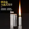 Mechero de Queroseno Estilo Antiguo de Metal Austriaco a Prueba de Viento Creativo para Hombre Rueda de Pedernal Nostálgica Mechero de Queroseno
