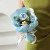 Ramo de Flores de Mano, Rosa, Producto de Flor Hecha a Mano, Girasol, Regalo de San Valentín Graduación, Ramo de Flores Tejidas, Regalo Souvenir al por Mayor