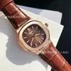 Venta Caliente de Aliexpress Reloj 3K Grenade Nautilus para Hombre Reloj Mecánico Totalmente Automático Correa de Piel de Vaca Reloj de Pulsera Daiska