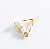 A045 Pinza para el pelo geométrica retro coreana simple versátil Perla Pedrería estilo dulce clip para flequillo clip de una palabra joyería