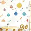 Nuevo Planeta del Sistema Solar Pegatina de Pared de Fondo para Habitación Infantil Dormitorio Pegatina Decorativa de Pared para Guardería Venta al por Mayor de Comercio Exterior