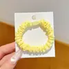 Gomas para el Cabello Pequeñas Color Crema de Caramelo para Manualidades, Bandas Elásticas de Alta Elasticidad, Accesorios para el Cabello Frescos y Versátiles