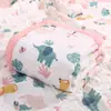 Manta Toalha de Banho para Bebê, Algodão Classe A, Gaze de Seis Camadas, Estampa de Desenho Animado, Manta Absorvente Ampliada para Recém-Nascidos e Crianças, Algodão Puro Classe A