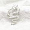Broche Retro Estilo Chino Zodiaco Dragón Metal Exagerado Elegante Sencillo Moda Versátil Accesorios Animal Año Broche