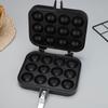 Sartén para Takoyaki de 12 Agujeros Herramienta para Barbacoa de Huevos de Codorniz Molde Desmontable para Hornear Huevos de Camarón Horno