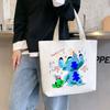 Diseño de Nicho Original Estilo Japonés Literario Ins Gran Capacidad Bolso Tote de Lona Perezosa Bolso de Hombro Único para Libros para Estudiantes Mujeres