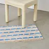 Estilo Ins Cuadros Rayados Coreanos Alfombrillas para Piso de Baño Alfombrillas Absorbentes para Pies de Hogar Resistentes a Manchas y al Desgaste Alfombras para Sala de Estar