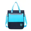 Bolsa Transversal Estilo Coreano para Lição de Casa Infantil, Mochila Escolar Fofa Colorida para Alunos do Ensino Fundamental, Bolsa Portátil Grande Capacidade da Moda para Lição de Casa Infantil