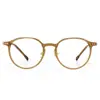 Armazones Artísticos para Lentes Estilo Coreano para Miopía, Adecuados para Caras Redondas, Modelo 98452, Lentes Lisos para Estudiantes para Mujer, Armazones para Lentes Color Té Frío Tr