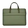Nova Bolsa de Laptop da Moda Portátil Simples Pasta Bolsa de Conferência Leve Couro Bolsa de Computador para Negócios