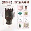 Frasco de fuego dragón para terapia de cabeza de Bianstone rojo dorado, frasco de medicina tradicional china, frasco de moxibustión para cabeza de uso doméstico, dispositivo de moxibustión portátil, equipo para salón de belleza