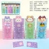 Gancho Adhesivo Sanrio Sin Rastro Kuromi Gato Gancho Fuerte de Carga No Requiere Taladro para Dormitorio Cocina Baño Colgar Ropa