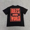 Camiseta Corteiz Série Alcatraz Manga Curta Logo Letra Estampada Gola Redonda Manga Curta