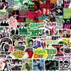 100 Adesivos de Graffiti Rock da Banda Green Day DIY Guitarra Caderno Mala Adesivos à Prova d'Água