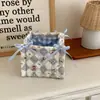 Bonita cesta de almacenamiento acolchada para escritorio, cesta de almacenamiento, caja de almacenamiento, bolsa organizadora para cosméticos, bocadillos y artículos pequeños