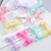 Cor de banho AB acrílico imitação laço cor sólida contas furo reto contas soltas joias DIY colar grampo de cabelo material para contas