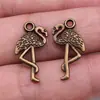 23X12Mm 1g Multicolor Accesorios para Joyería Hecha a Mano DIY Colgante de Animal Lindo Flamenco