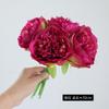 Venta al por mayor de fábrica flor artificial europea atada a mano 5 peonías decoración para el hogar flor falsa suministros para boda adornos al por mayor