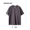 Camiseta de Algodón de 260g para Hombre, Edición Grande de Moda Nacional, Estilo Hombro, Juvenil, Ocio, Deportes, Holgada, Manga Corta, Pesada