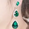 Brincos Retro Palácio Barroco Transfronteiriços Casamento Brilhante Diamante Cristal Zircônia Brincos da Moda para Mulheres Exquisitos