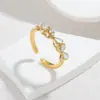 Anillo Abierto de Acero Inoxidable con Moño de Oro de 18 Quilates y Perla Estilo Ins Bohemio Lujo Accesible para Mujer Que No Se Desvanece