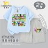 Rhythm Box Roupas Sprunki Crianças Camiseta de Manga Curta Shorts Conjunto Verão Algodão Meninos Tops Casuais Tendência