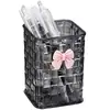 Portalápices de escritorio, caja de almacenamiento, escritorio para dormitorio de estudiantes, escritorio, papelería, estante de almacenamiento, caja transparente