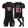 2425 Miami Inn Não. 10 Messi Traje de Camisa de Futebol da Liga Internacional Infantil Nº. 9 Camisa