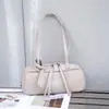 Bolso de Axila para Mujer de Piel de Vaca Roja Bolso de Hombro Original para Viajes Bolso de Mano Bolso Baguette Bolso Bowling Bolso Almohada de Cuero Genuino
