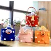 Bebê de um ano de idade Shopping Gift Felt Net Red Envelope Wedding DIY Feltro Handbag Cartoon Felt Acompanhando Gift Bag