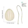 Nuevos Adornos Colgantes de Madera para Pascua Hechos a Mano, sin Terminar, Huevos de Madera Huecos para Decoración del Hogar y el Aula