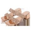 2026Zapatos de Mujer Transfronterizos Bohemios Nueva Moda Chanclas con Pedrería Estilo Coreano Suela Gruesa de Tacón Alto Zapatos de Mujer