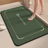 Tapete de Chão Antiderrapante Absorvente de Água Simples para Banheiro Pedal para Porta de Vaso Sanitário Secagem Rápida Porta de Entrada Lavatório Lama de Diatomáceas Resistente ao Desgaste