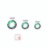 Nuevos Accesorios para Uñas Anillo de Ángel de 14-20 mm Retro Uña Diamante Cristal Vidrio Estilo Japonés Transparente Siete Colores