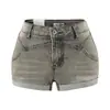 Shorts de Mezclilla Ultra Cortos para Chica Picante Dulce y Fresca, Shorts Calientes de Verano de Cintura Baja Texturizados de Nicho, Shorts de Mezclilla Cómodos Versátiles Elásticos con Dobladillo
