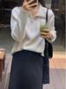 Nuevo Suéter Jersey Pulóver de Media Cremallera Otoño e Invierno 2024 Tejido Holgado Ropa Exterior Diseño Base Nicho Estilo Occidental Top