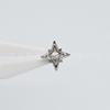 ASTMF136 nuvem de liga de titânio Sun Sunrise estrela zircão orelha studs osso da orelha unhas alta polido brincos de rosca interna