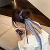 Faixa de Cabelo com Fita Xadrez Estilo Coreano Senso de Atmosfera Acessórios de Cabelo Xadrez Doce Estilo Ballet Novos Acessórios de Cabelo Vintage