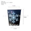 Nuevo Traje de Plato de Papel para Fiesta de Copos de Nieve Navideños Decoración de Fiesta de Navidad y Año Nuevo Vajilla de Copo de Nieve Decoración de Fiesta
