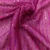 Tela de malla con lentejuelas cuadradas de rayas verticales doradas, tela con lentejuelas de cuentas brillantes, tela para falda de vestido formal de escenario en stock