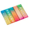 Regla de Bolsillo Multifuncional de Colores Caramelo Regla Portátil M5 Cuaderno Mini Regla de Escala Transparente Color Degradado Onda