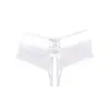 Lencería Sexy Tallas Grandes para Mujer Europea Americana Transfronteriza Perla Masaje Sin Entrepierna Transparente No Extraíble Sexy Encaje Tentación Tanga