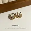 Bolso de Mano de Estilo Socialité con Línea en Espiral Multicapa con Aretes de Circonita, Aretes de Lujo, Aretes Frescos Elegantes y Etéreos