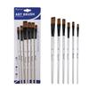 Bo Yi Xuan Madeira Nylon Lã 6 Conjunto de pintura infantil faça você mesmo Graffiti Guache Pintura a óleo Pincel de tinta acrílica