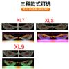 Adesivos de carro com luz de olho de diabo dinâmicos usb transfronteiriços, display LED, luzes de vidro dianteiro e traseiro de caminhão
